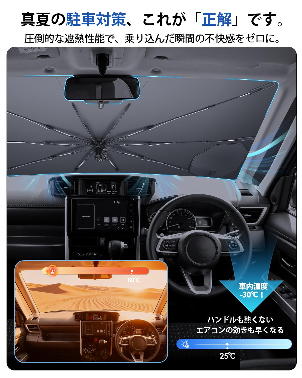 Amazon.co.jp: LANTU 【2026進化・猛暑対策】 トヨタ ルーミー 専用